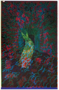 Z_16 Poster White Rabbit Gates of Eden Cheshire Cat two sided With Tear A side